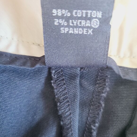 Gap Womens Navy Blue Chino Pants Size 8 Straight Leg Pockets Cotton - Picture 7 of 12